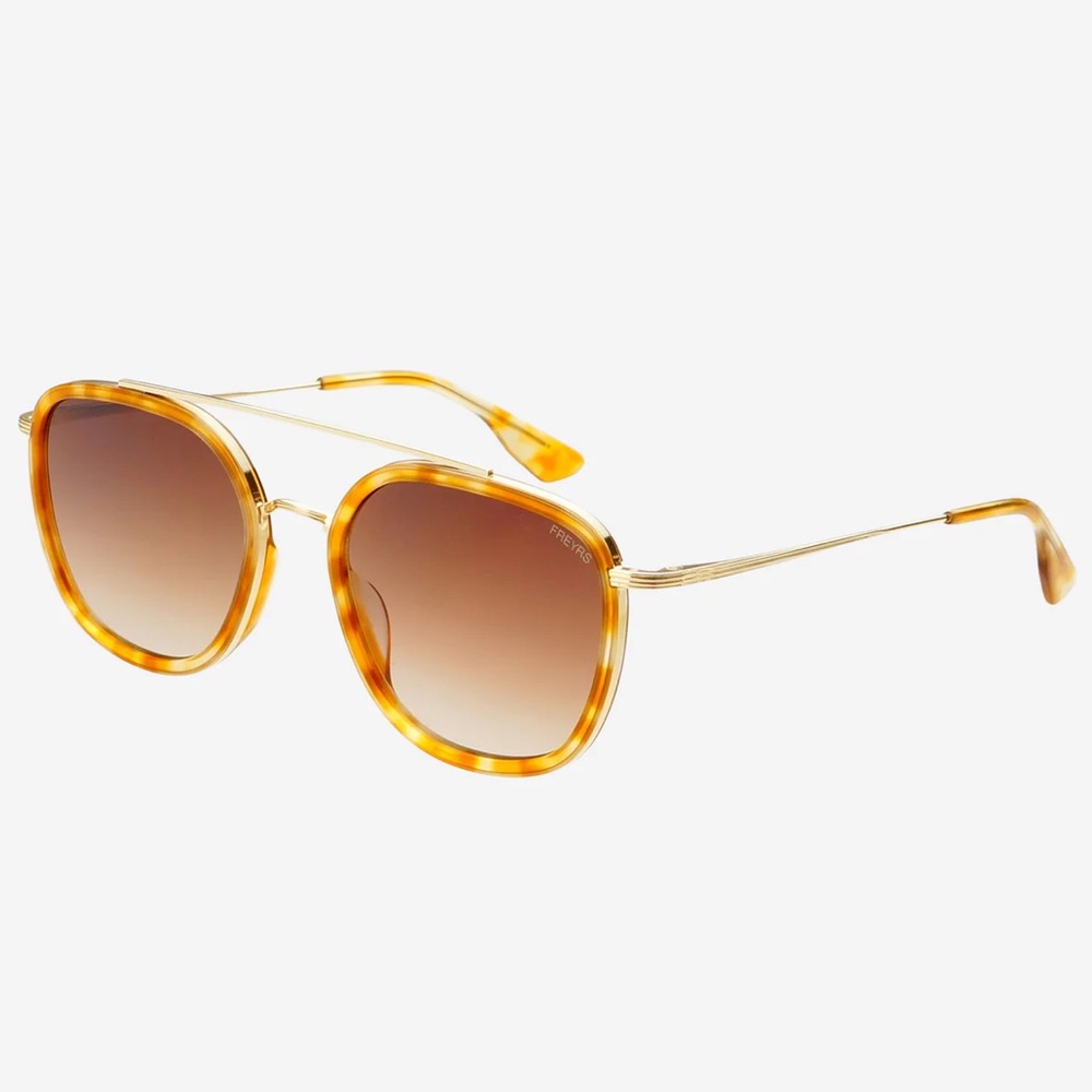 Freyrs Weston Brown Tortoiseshell Sunglasses with Gradient Lenses